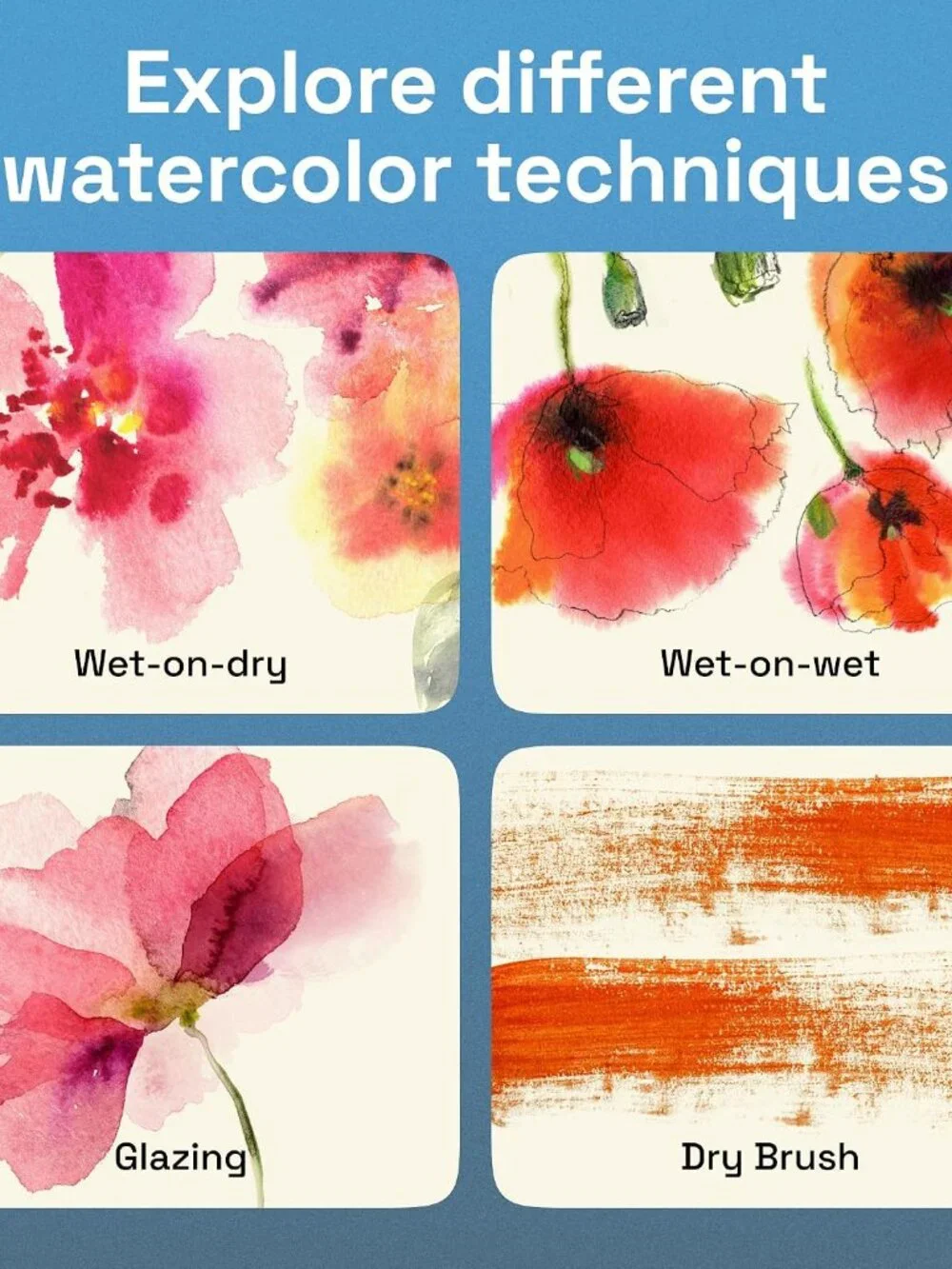 Vivid Watercolor Paint Set with Palette & Brush Pens | Portable Paint Art Kit, T